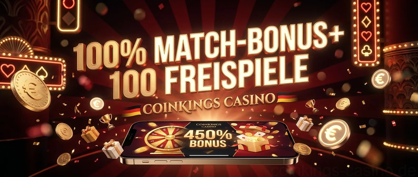 100% MATCH-BONUS+ 100 FREISPIELE